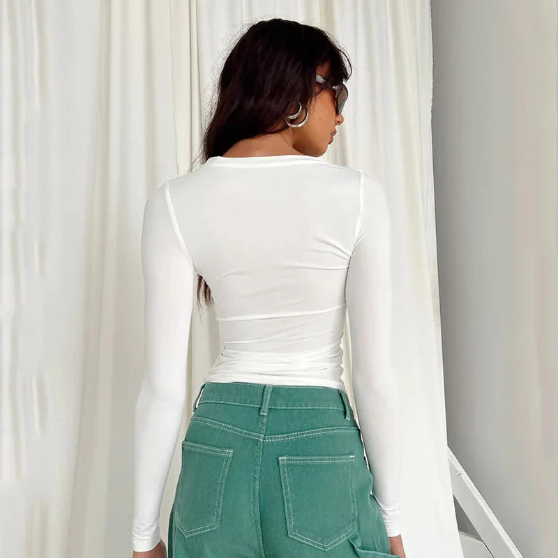 Women's Soft Stretch Slim Fit Long Sleeve Tee