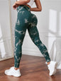 High-Waist Tie-Dye Seamless Leggings - Sculpt & Stretch