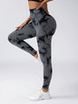 High-Waist Tie-Dye Seamless Leggings - Sculpt & Stretch