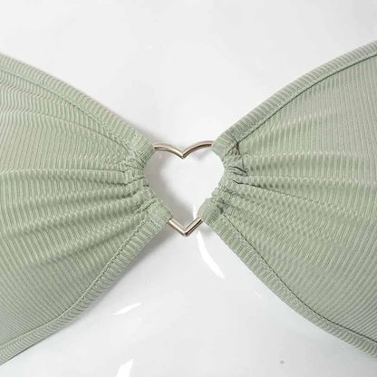 Backless Ribbed Long Sleeve Crop Top