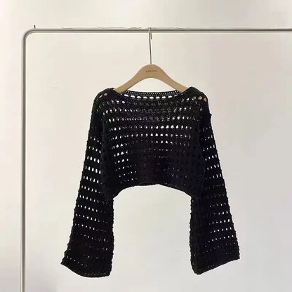 Crochet Knit Beach Cover-Up Top